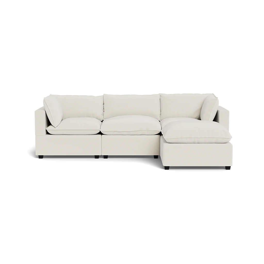 Mi Casa Furniture Pillow Cushion Sofa 122" + Ottoman