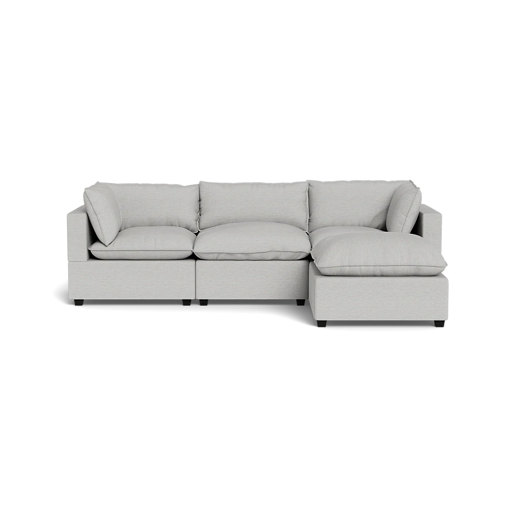 Mi Casa Furniture Pillow Cushion Sofa 122" + Ottoman