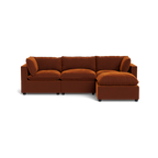 Mi Casa Furniture Pillow Cushion Sofa 122" + Ottoman