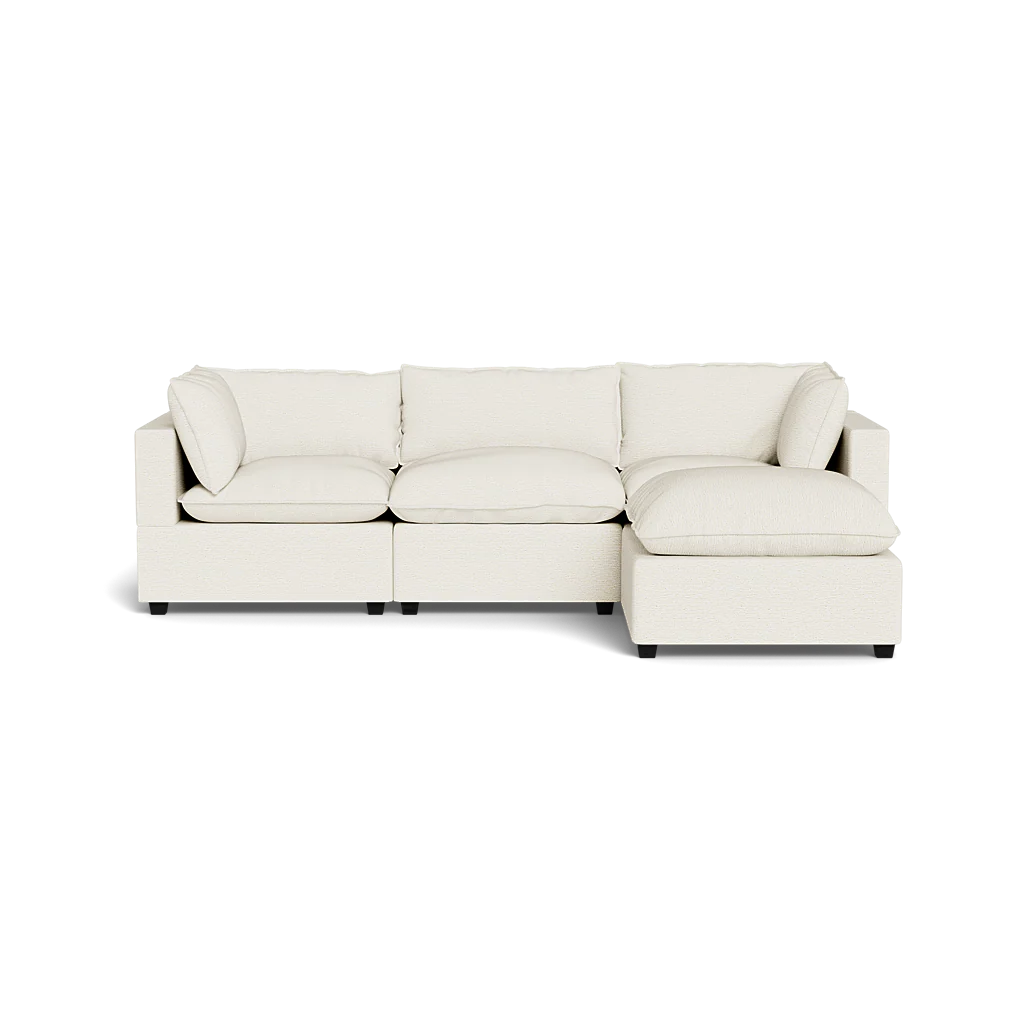 Mi Casa Furniture Pillow Cushion Sofa 122" + Ottoman