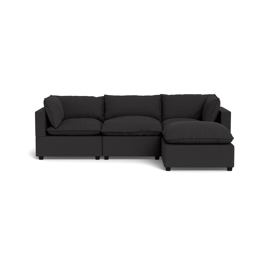 Mi Casa Furniture Pillow Cushion Sofa 122" + Ottoman