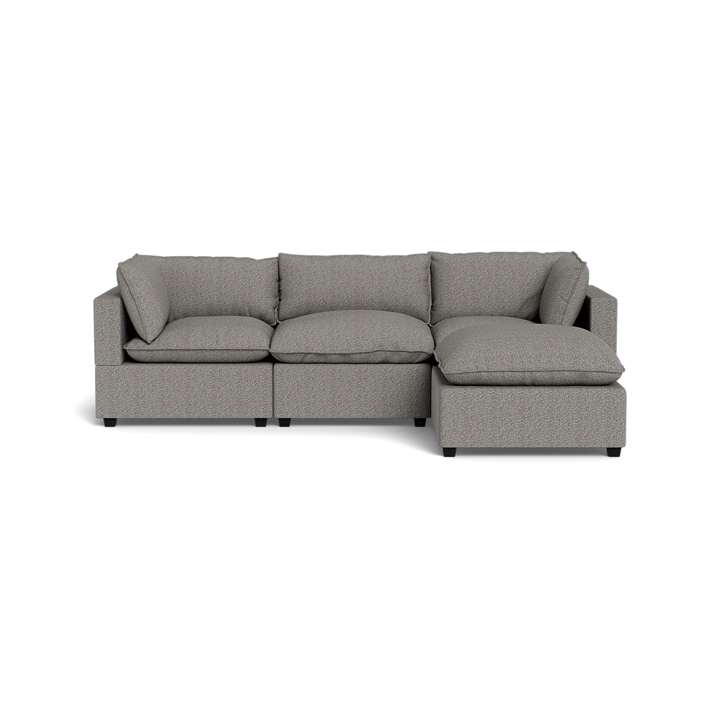 Mi Casa Furniture Pillow Cushion Sofa 122" + Ottoman