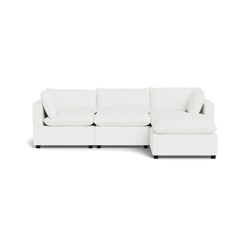 Mi Casa Furniture Pillow Cushion Sofa 122" + Ottoman