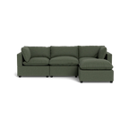 Mi Casa Furniture Pillow Cushion Sofa 122" + Ottoman
