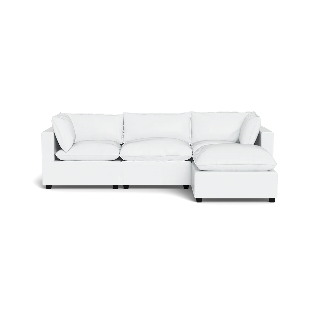 Mi Casa Furniture Pillow Cushion Sofa 122" + Ottoman