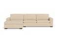 Barton Chaise Sectional - front view in living room