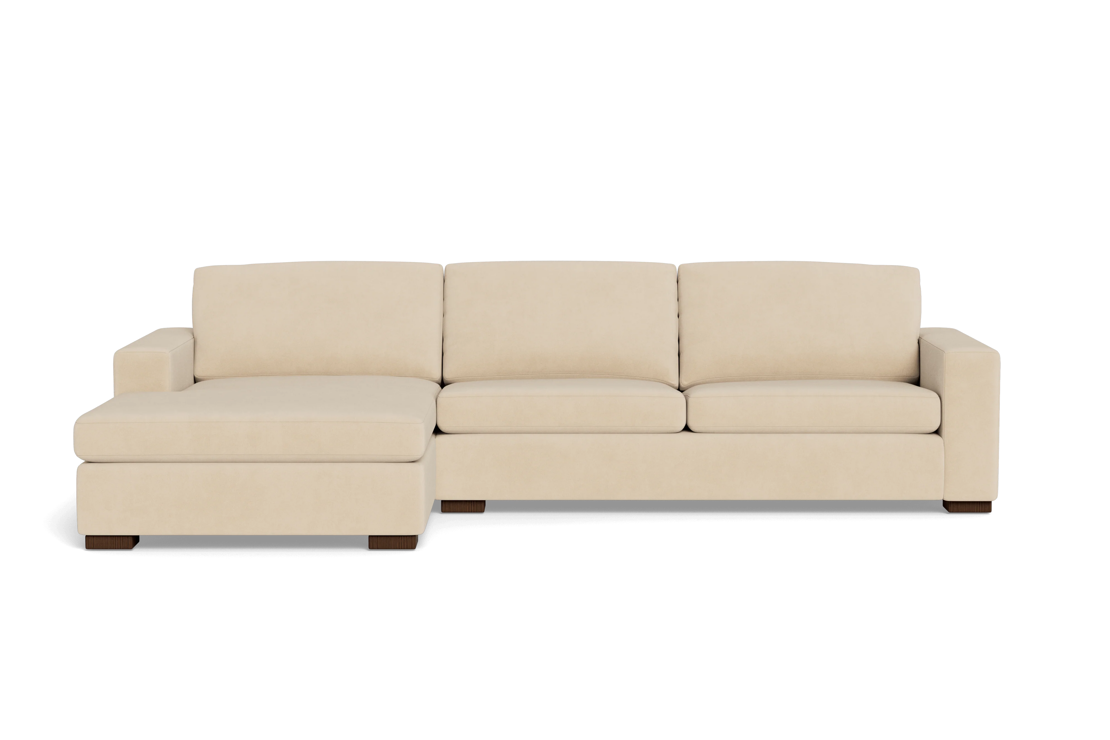 Barton Chaise Sectional - front view in living room