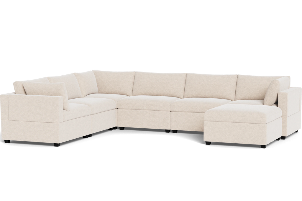 Mi Casa Furniture Box Cushion Grand Corner + Ottoman