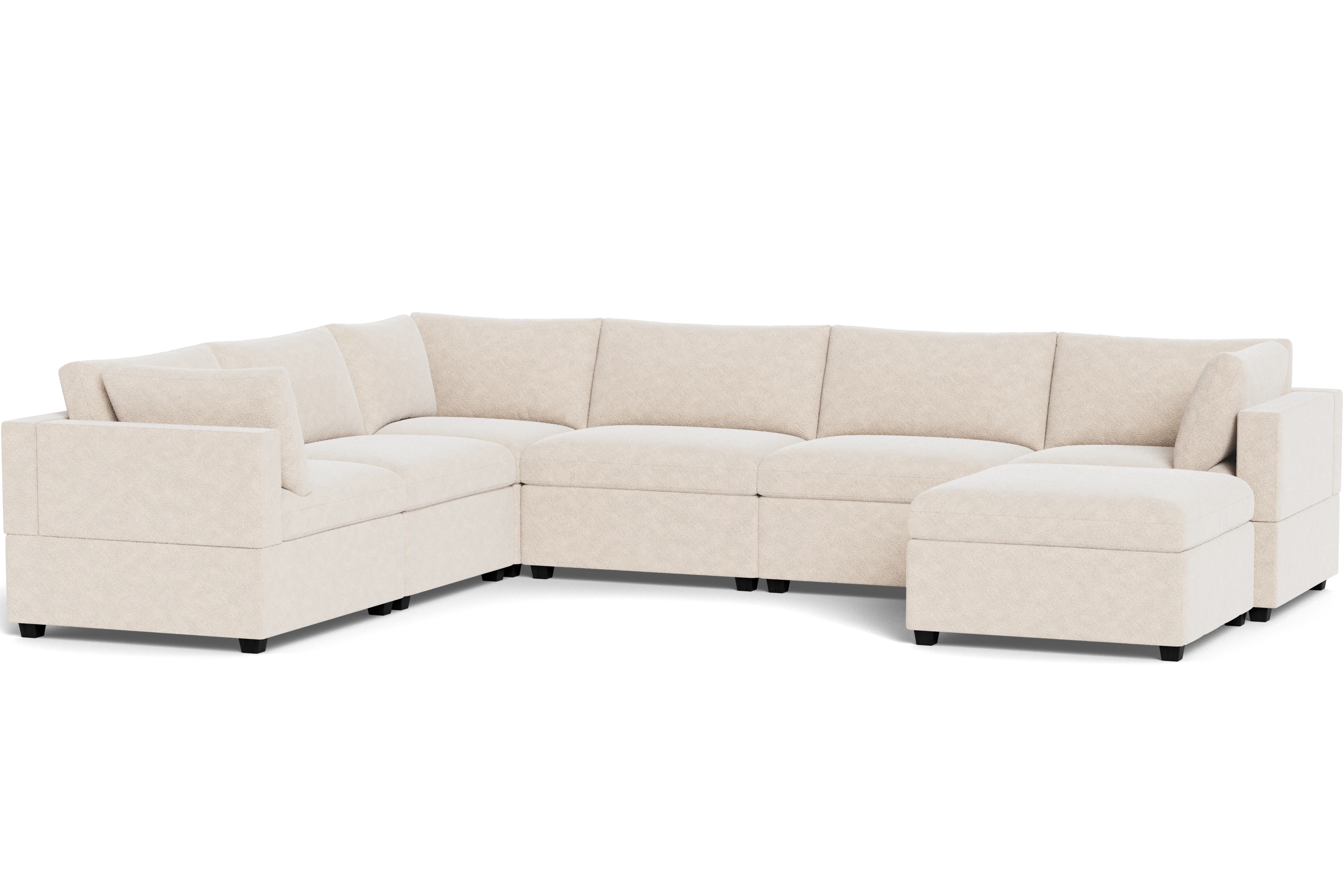 Mi Casa Furniture Box Cushion Grand Corner + Ottoman