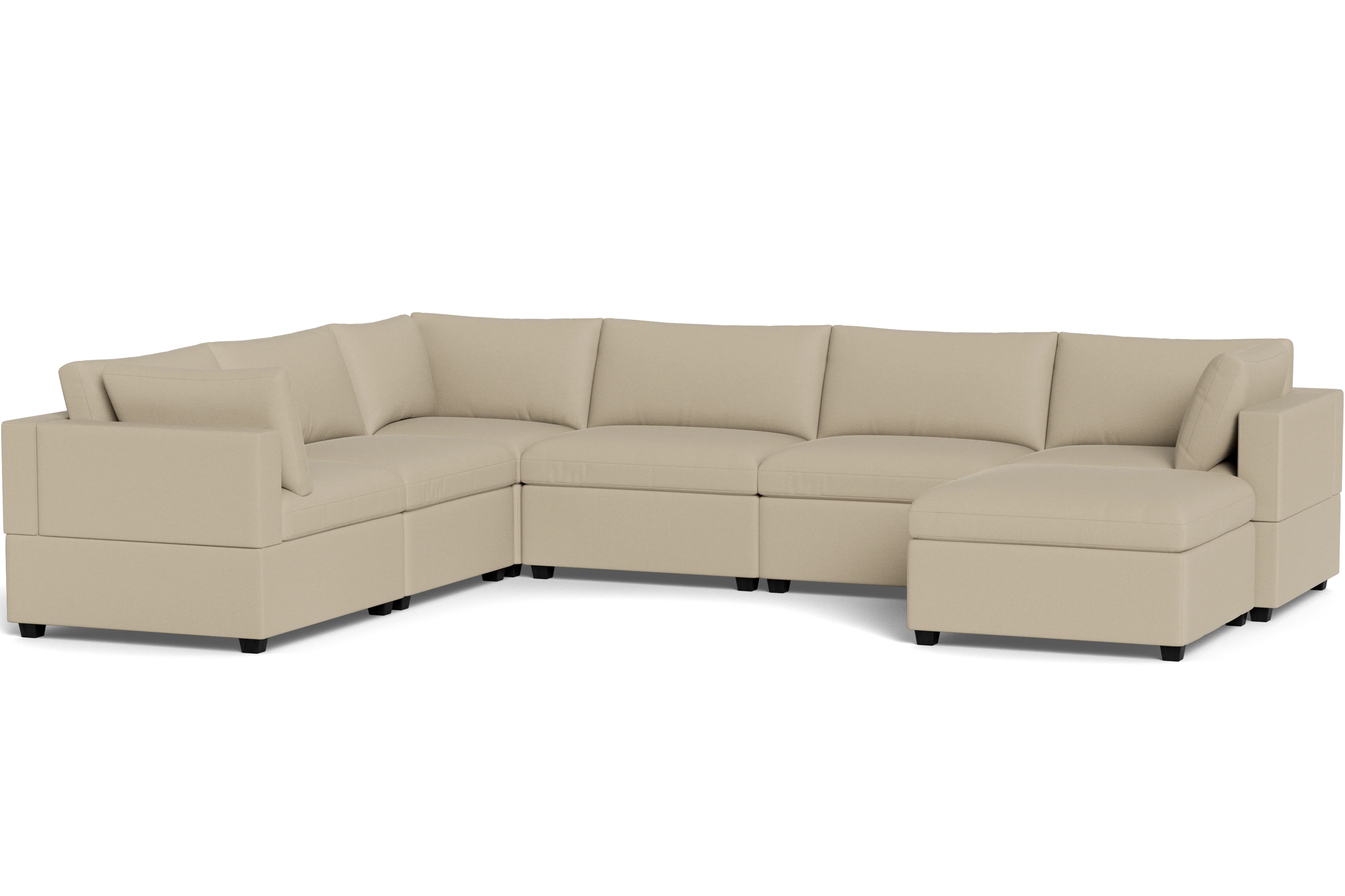 Mi Casa Furniture Box Cushion Grand Corner + Ottoman