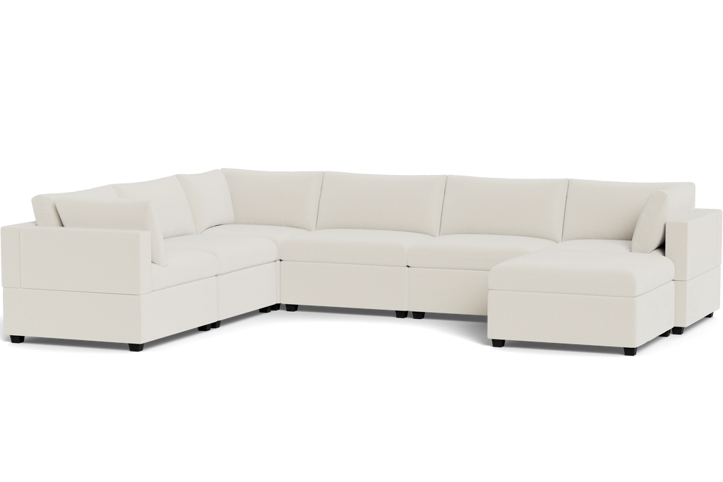 Mi Casa Furniture Box Cushion Grand Corner + Ottoman
