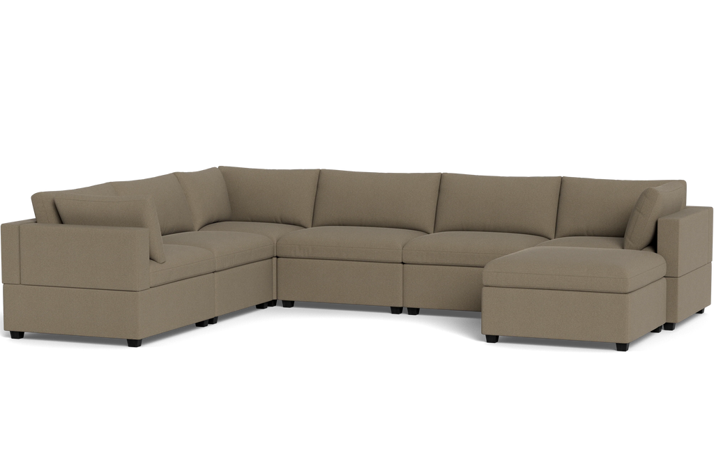 Mi Casa Furniture Box Cushion Grand Corner + Ottoman