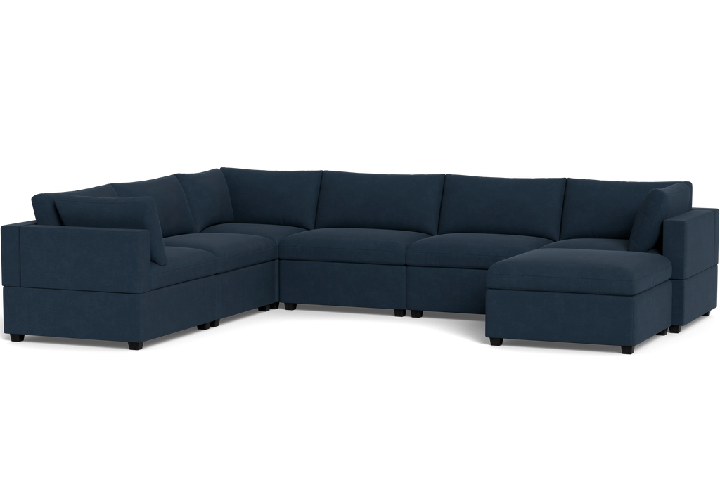 Mi Casa Furniture Box Cushion Grand Corner + Ottoman