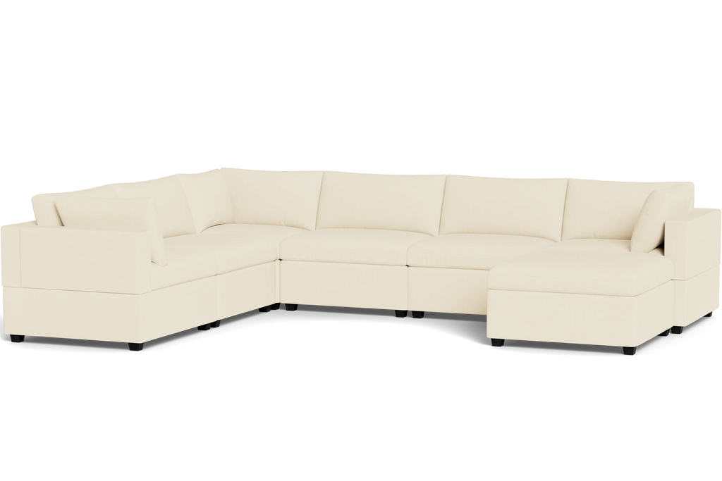 Mi Casa Furniture Box Cushion Grand Corner + Ottoman