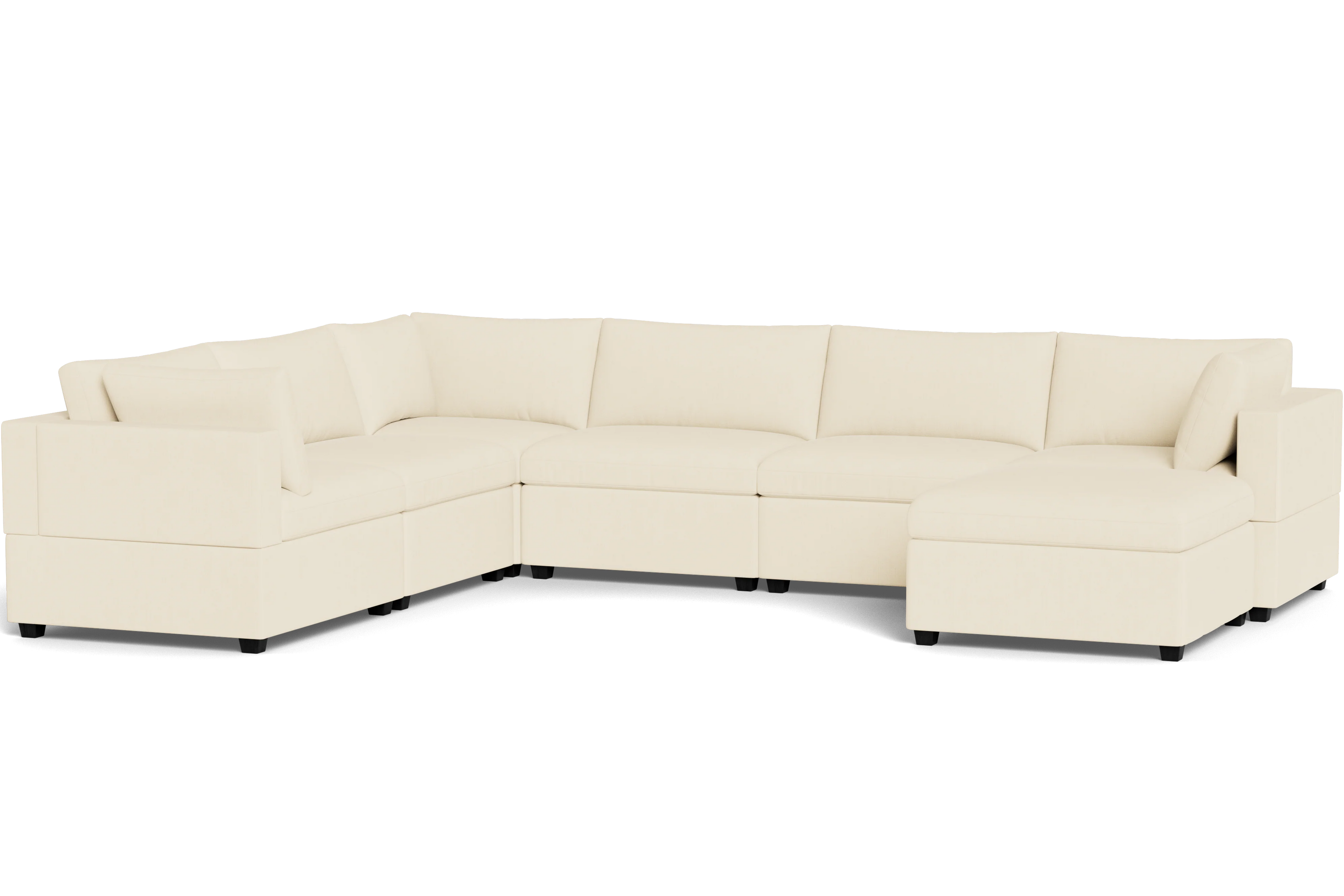 Mi Casa Furniture Box Cushion Grand Corner + Ottoman