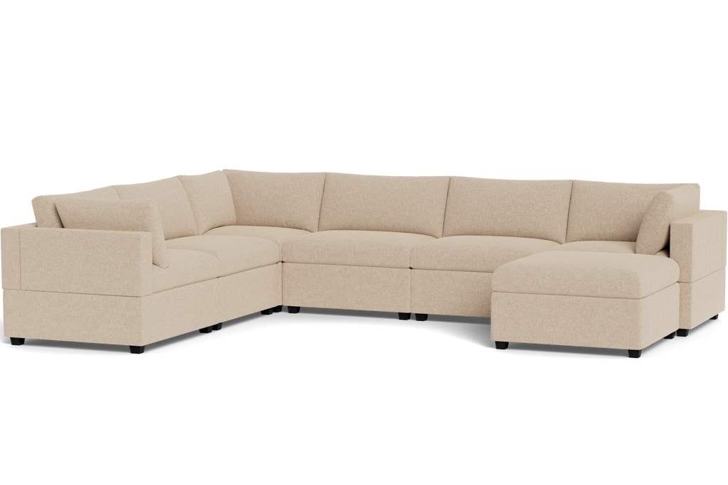 Mi Casa Furniture Box Cushion Grand Corner + Ottoman