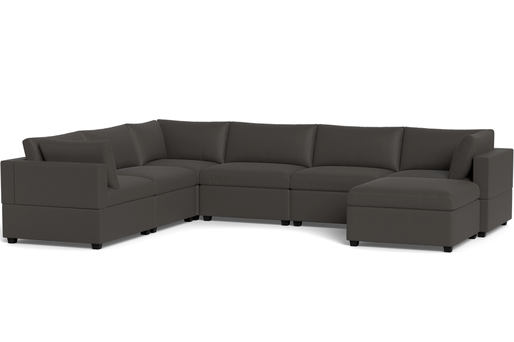 Mi Casa Furniture Box Cushion Grand Corner + Ottoman