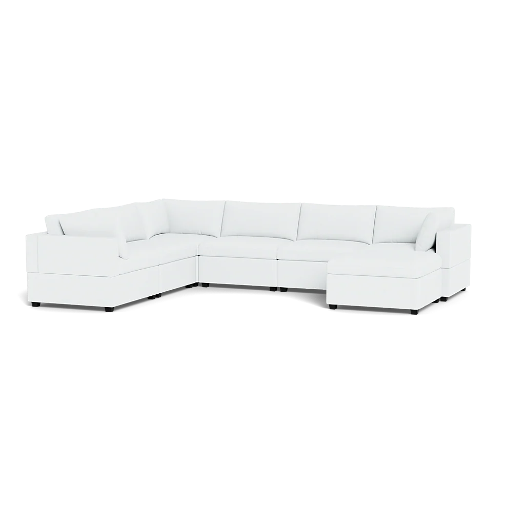Mi Casa Furniture Box Cushion Grand Corner + Ottoman