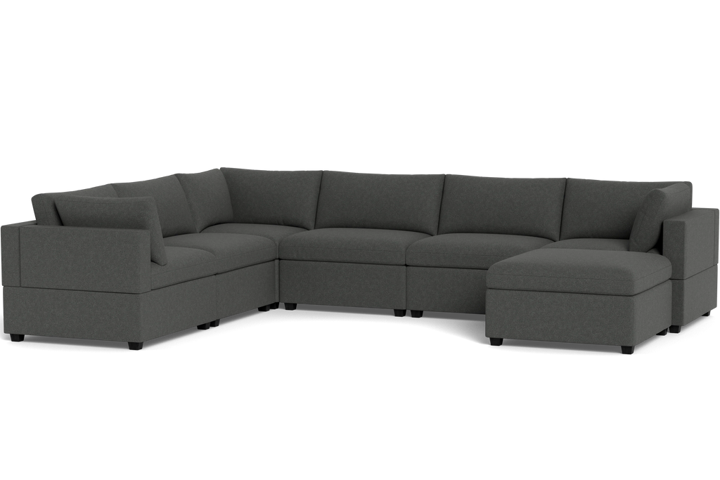 Mi Casa Furniture Box Cushion Grand Corner + Ottoman