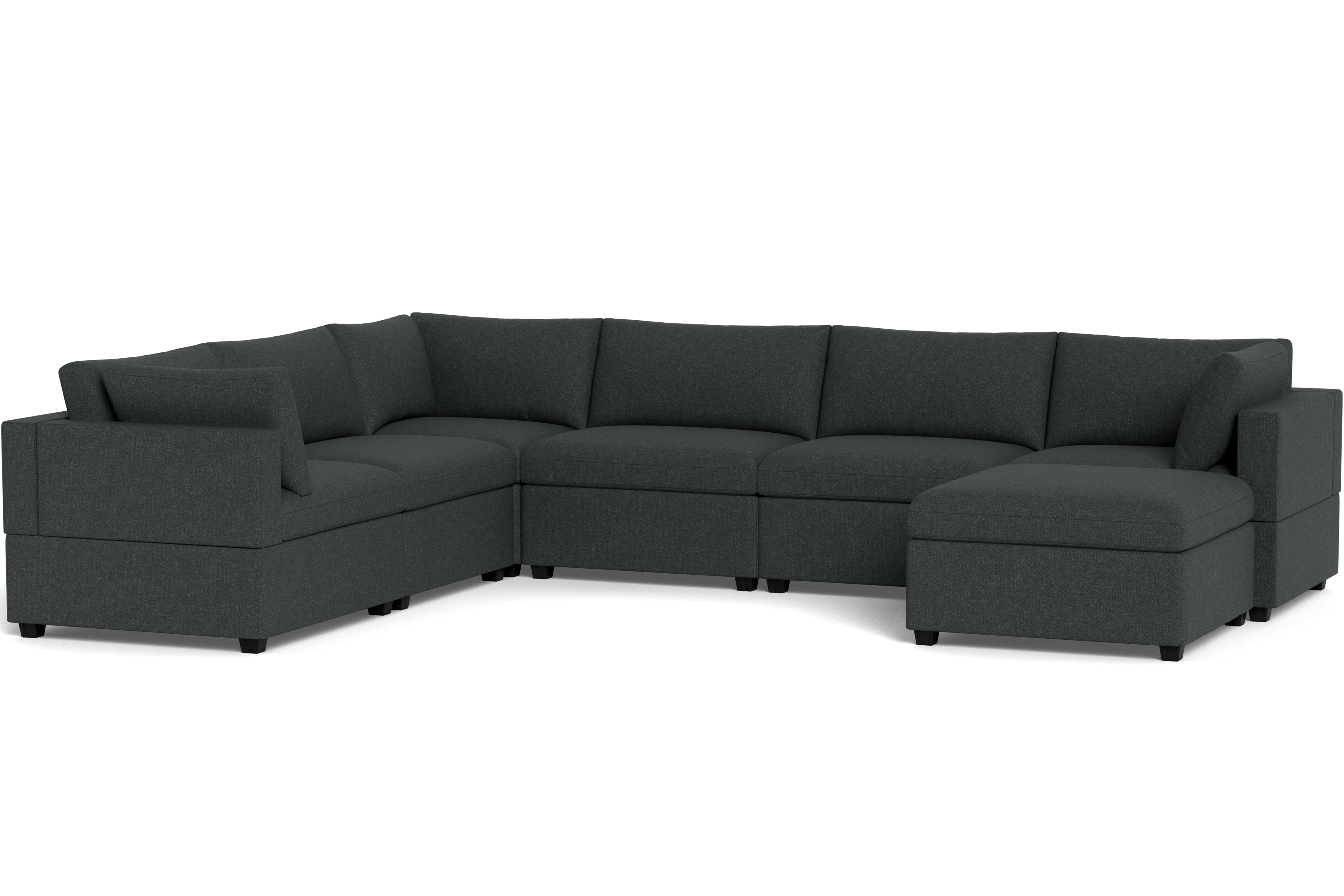 Mi Casa Furniture Box Cushion Grand Corner + Ottoman