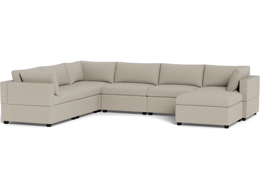 Mi Casa Furniture Box Cushion Grand Corner + Ottoman