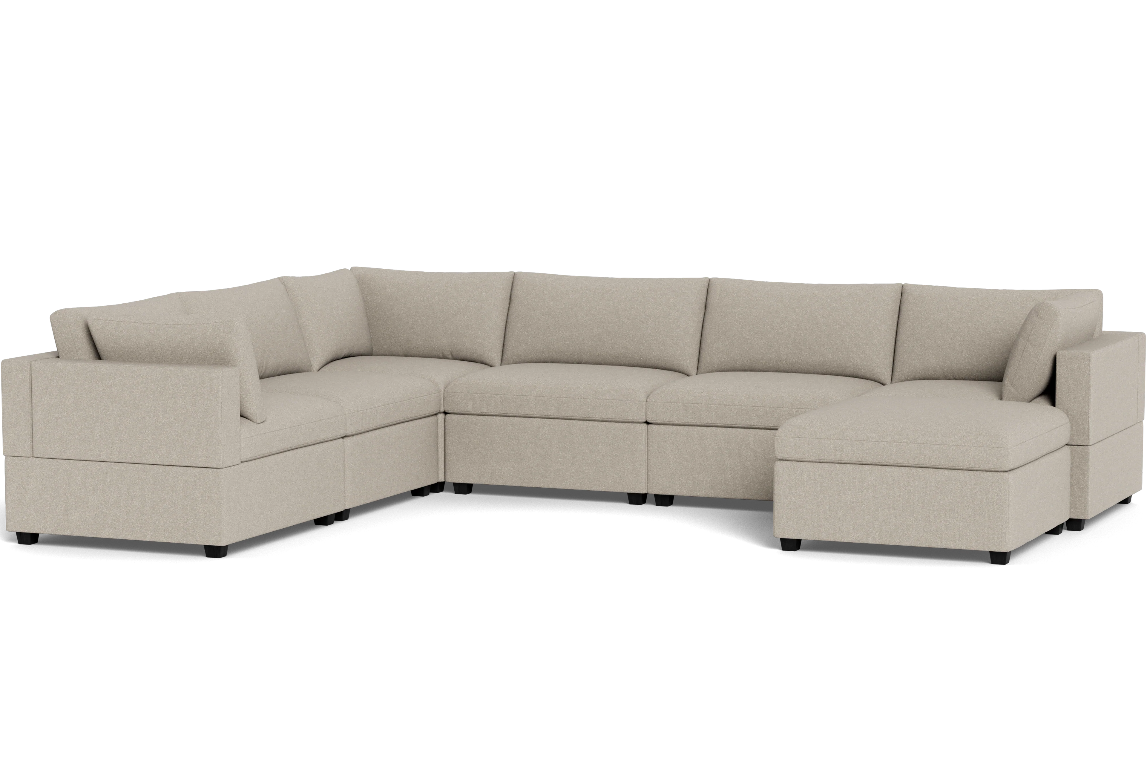 Mi Casa Furniture Box Cushion Grand Corner + Ottoman