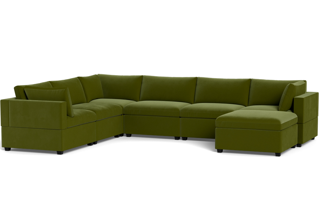 Mi Casa Furniture Box Cushion Grand Corner + Ottoman