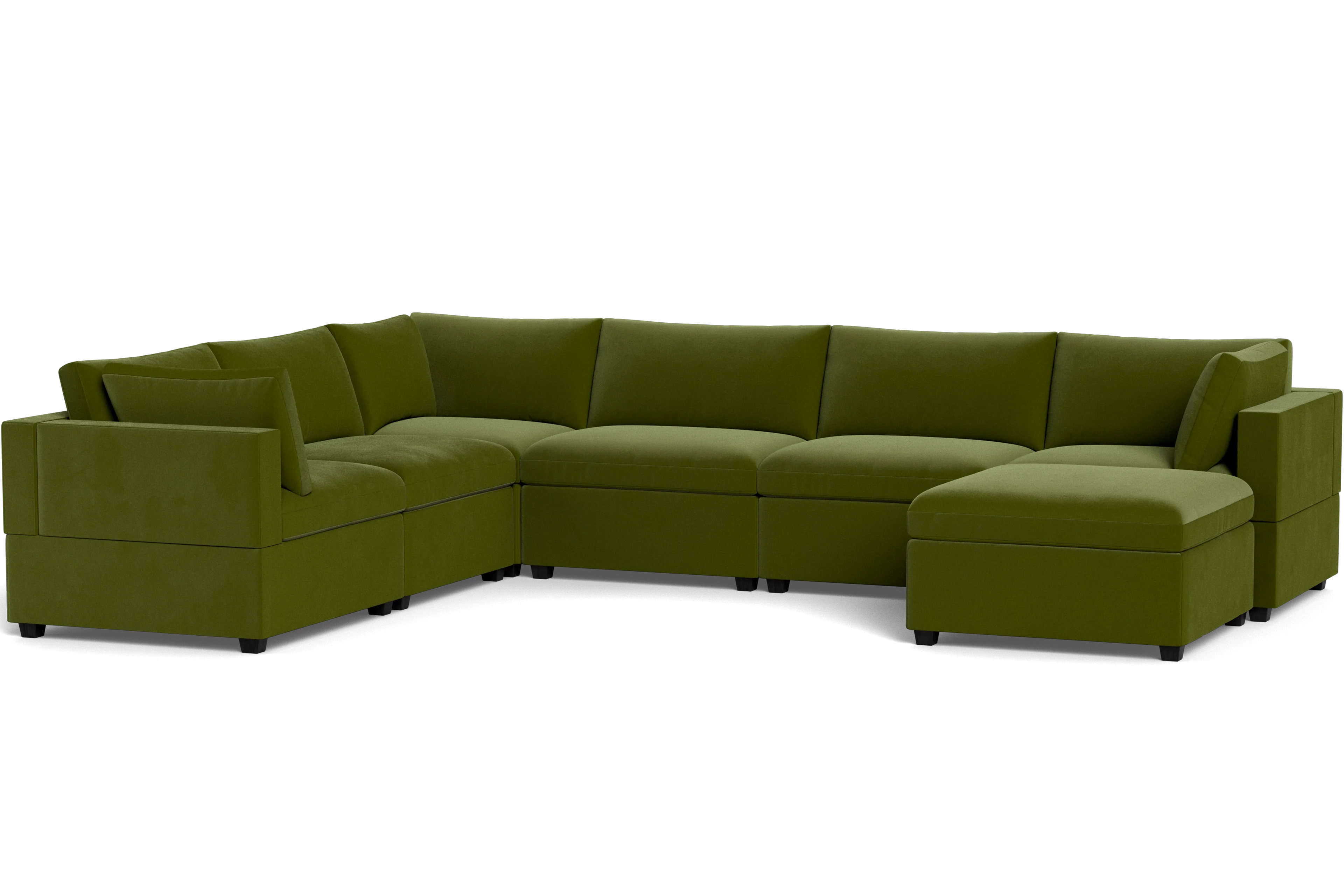Mi Casa Furniture Box Cushion Grand Corner + Ottoman
