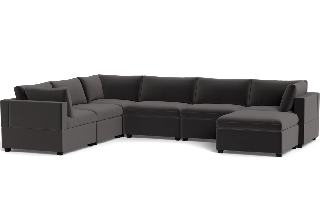 Mi Casa Furniture Box Cushion Grand Corner + Ottoman