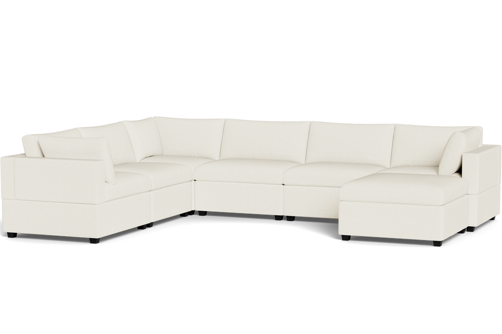 Mi Casa Furniture Box Cushion Grand Corner + Ottoman