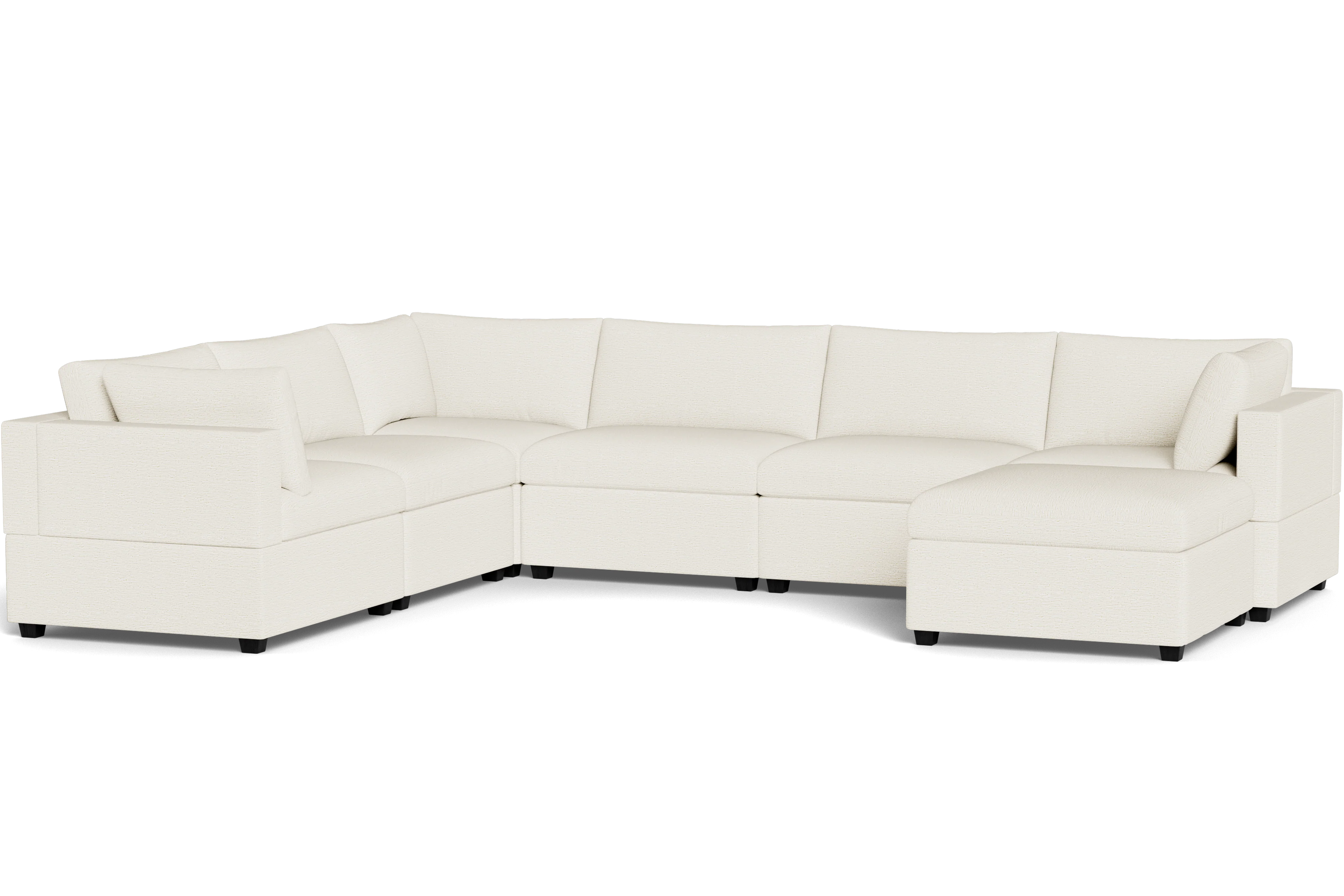 Mi Casa Furniture Box Cushion Grand Corner + Ottoman