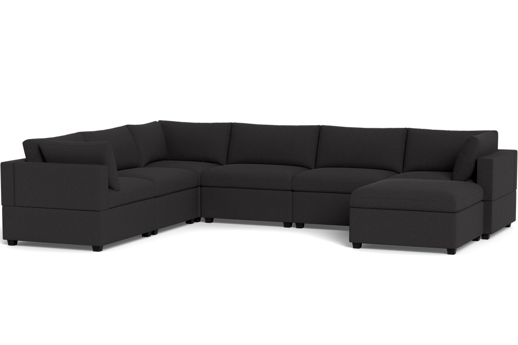 Mi Casa Furniture Box Cushion Grand Corner + Ottoman