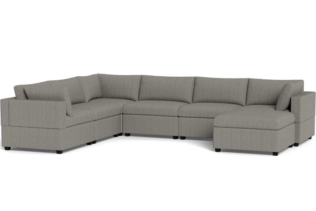 Mi Casa Furniture Box Cushion Grand Corner + Ottoman