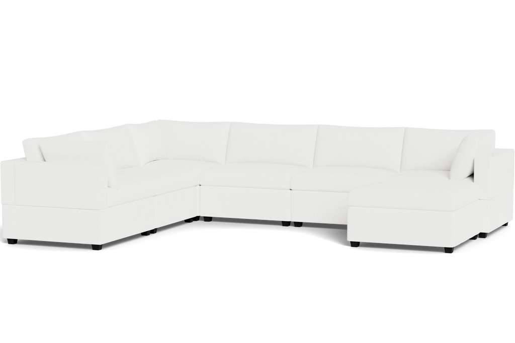 Mi Casa Furniture Box Cushion Grand Corner + Ottoman