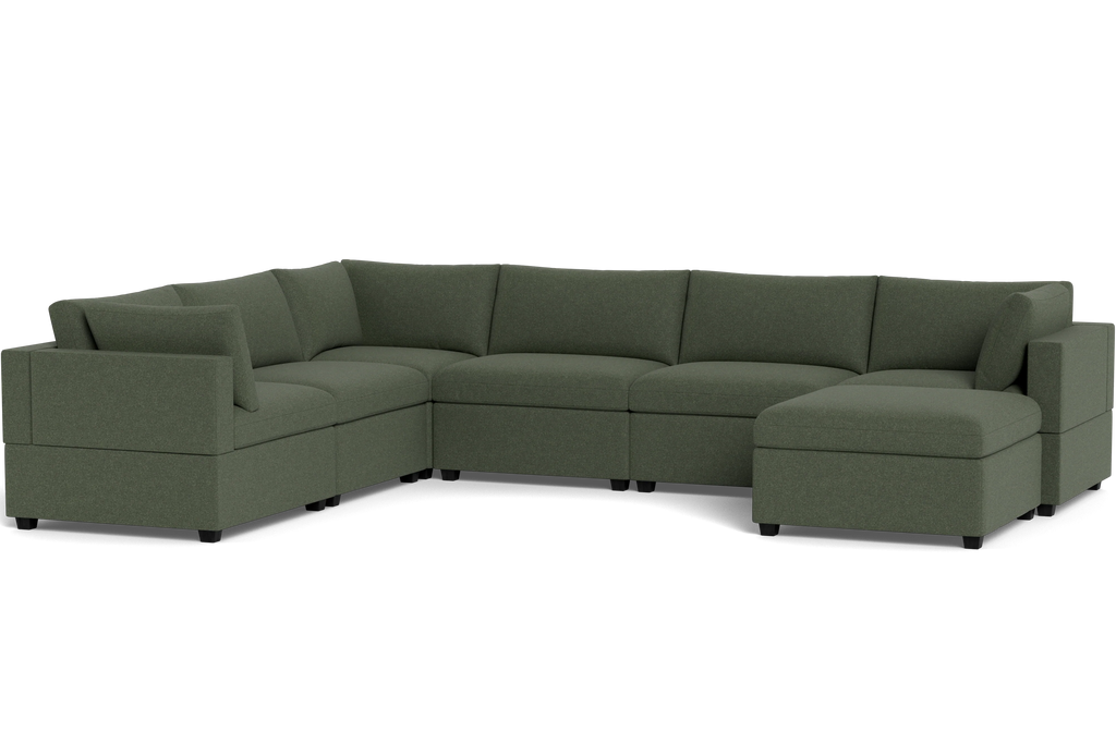 Mi Casa Furniture Box Cushion Grand Corner + Ottoman