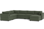 Mi Casa Furniture Box Cushion Grand Corner + Ottoman