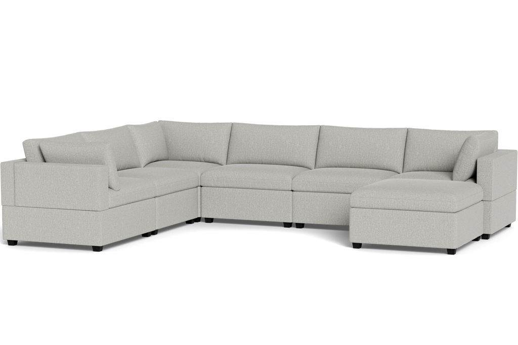 Mi Casa Furniture Box Cushion Grand Corner + Ottoman