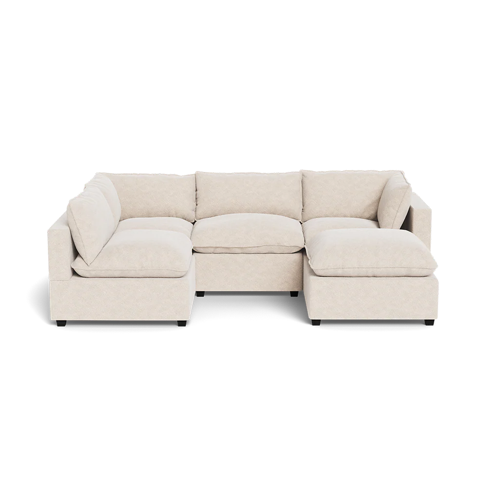 Mi Casa Furniture Pillow Cushion L-Shape + Ottoman