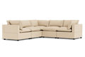Kova Pillow Cushion Corner Sectional - front view in living room