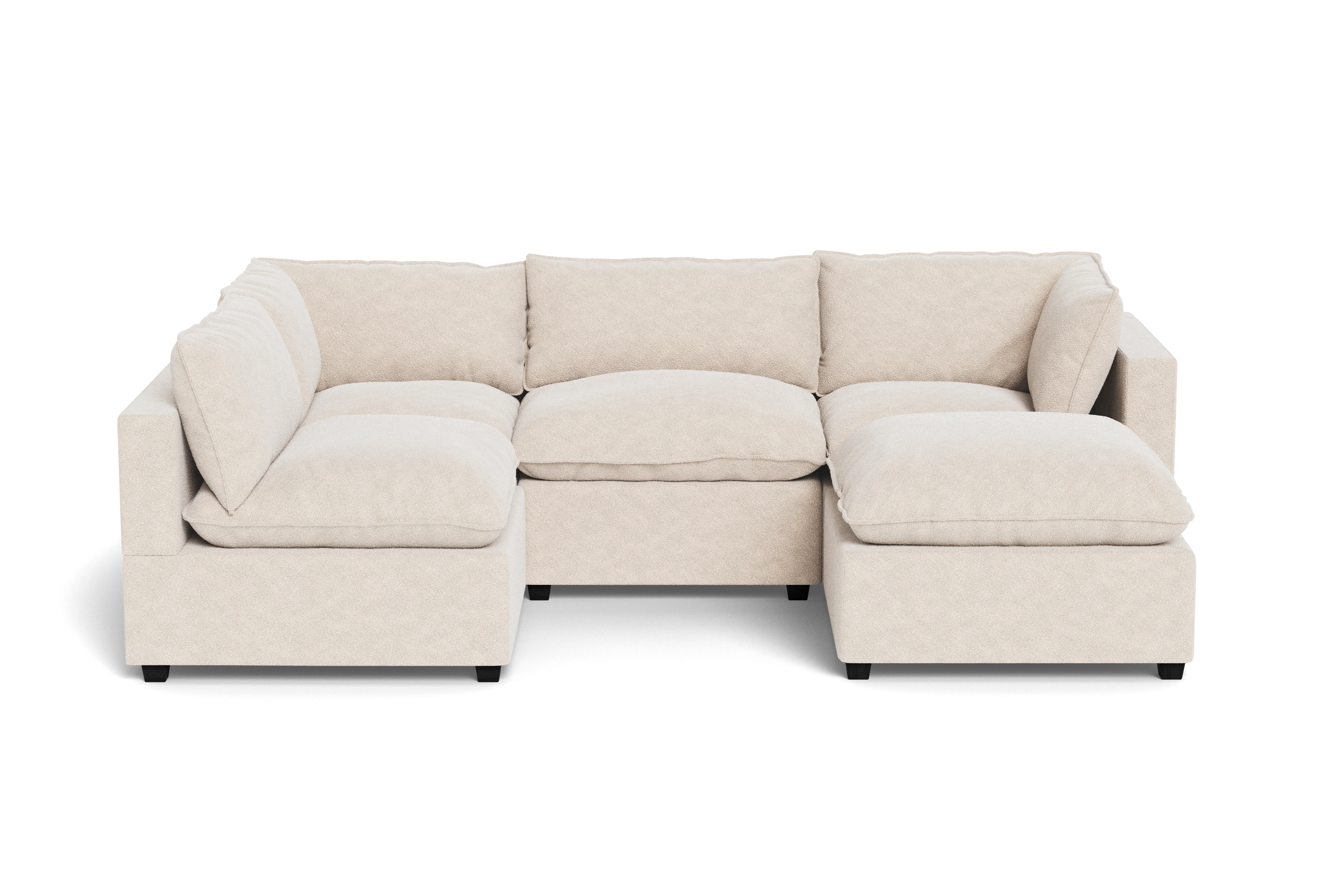 Mi Casa Furniture Pillow Cushion L-Shape + Ottoman