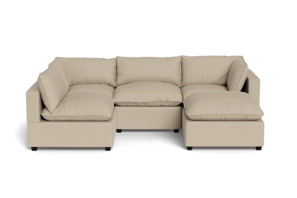 Mi Casa Furniture Pillow Cushion L-Shape + Ottoman