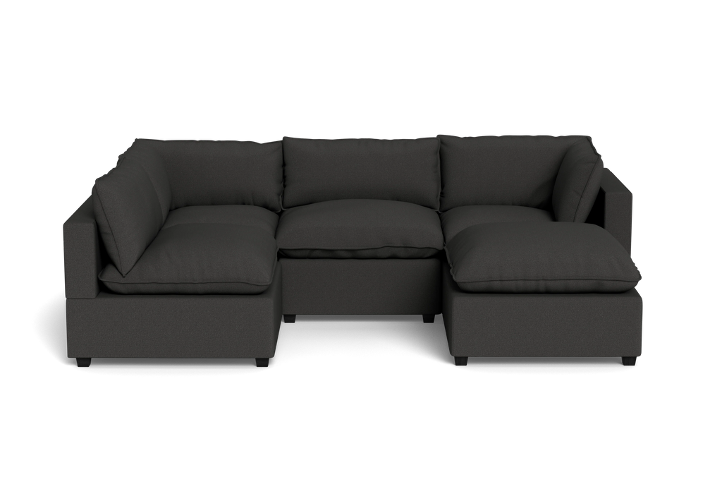 Mi Casa Furniture Pillow Cushion L-Shape + Ottoman