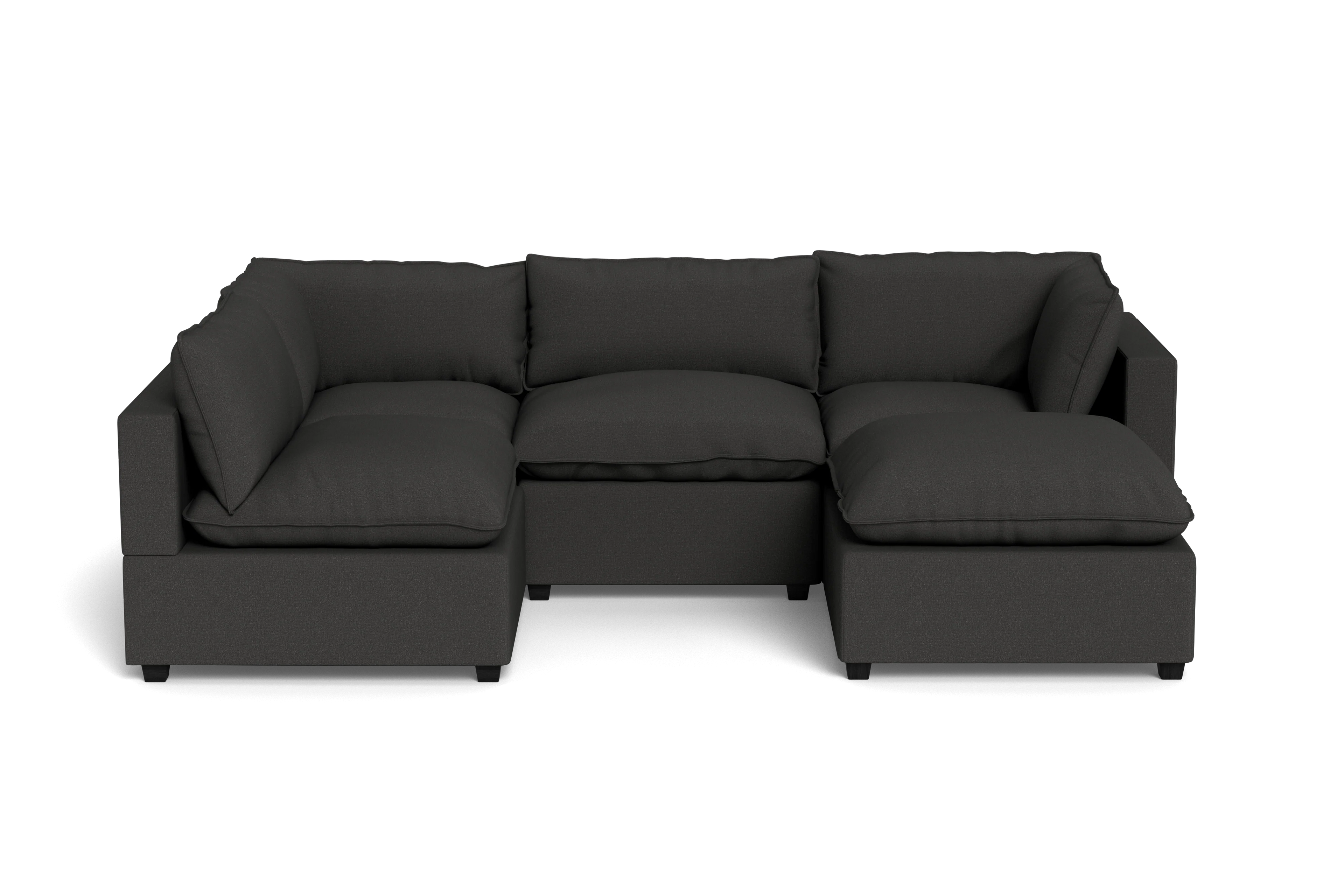 Mi Casa Furniture Pillow Cushion L-Shape + Ottoman