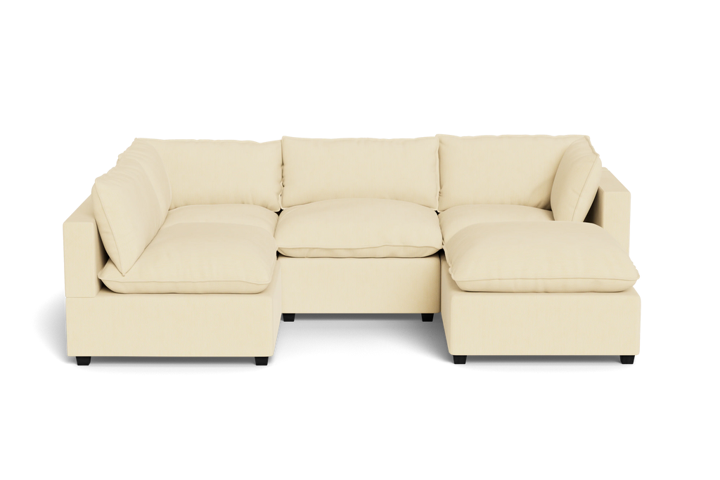Mi Casa Furniture Pillow Cushion L-Shape + Ottoman