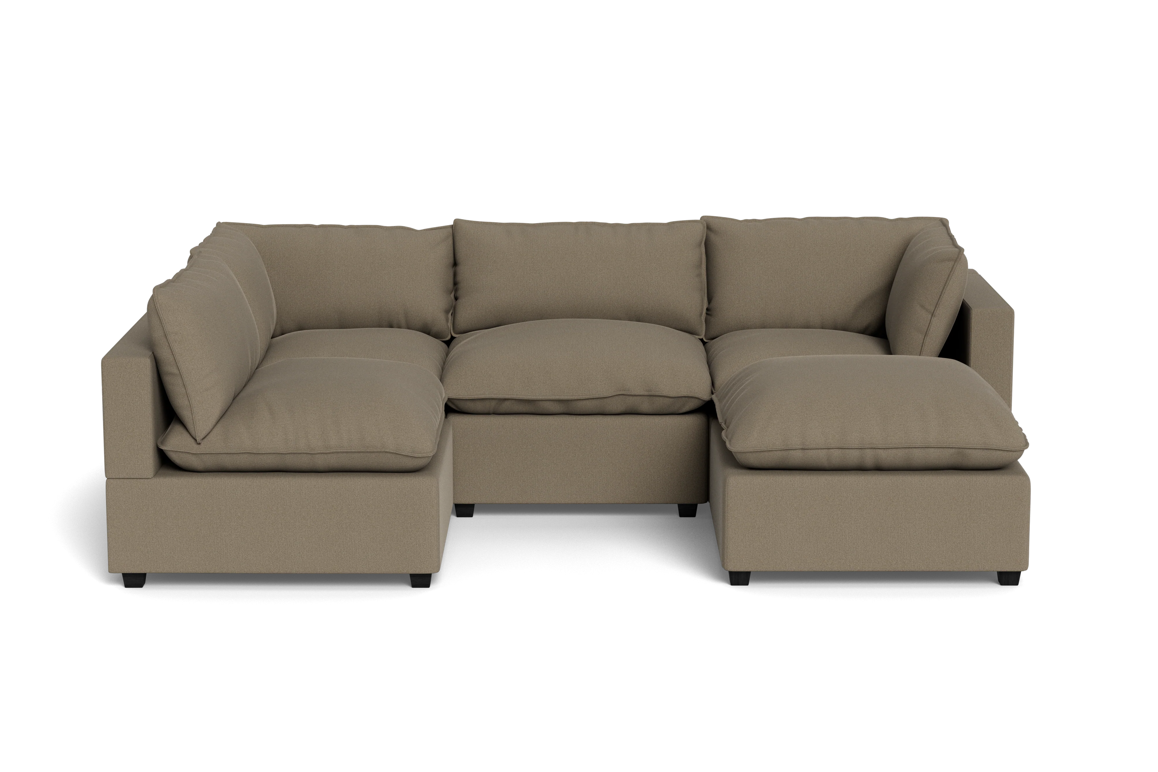 Mi Casa Furniture Pillow Cushion L-Shape + Ottoman