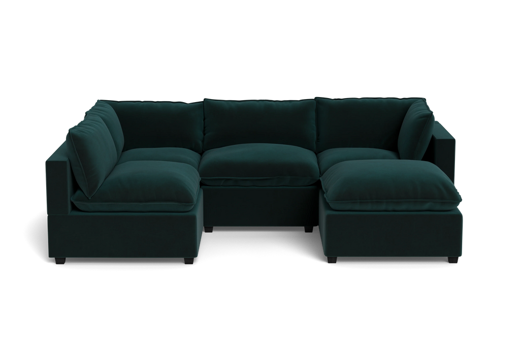 Mi Casa Furniture Pillow Cushion L-Shape + Ottoman