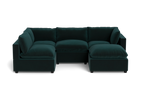 Mi Casa Furniture Pillow Cushion L-Shape + Ottoman