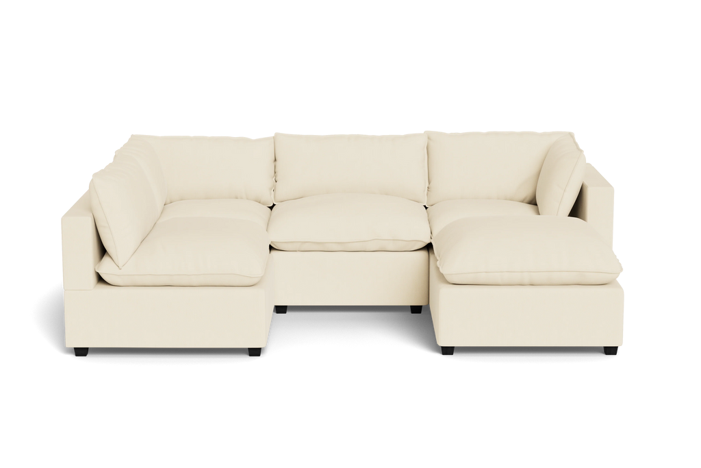 Mi Casa Furniture Pillow Cushion L-Shape + Ottoman