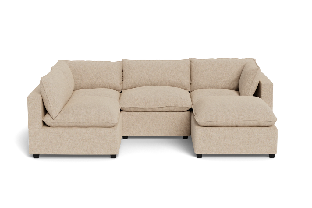Mi Casa Furniture Pillow Cushion L-Shape + Ottoman