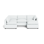 Mi Casa Furniture Pillow Cushion L-Shape + Ottoman